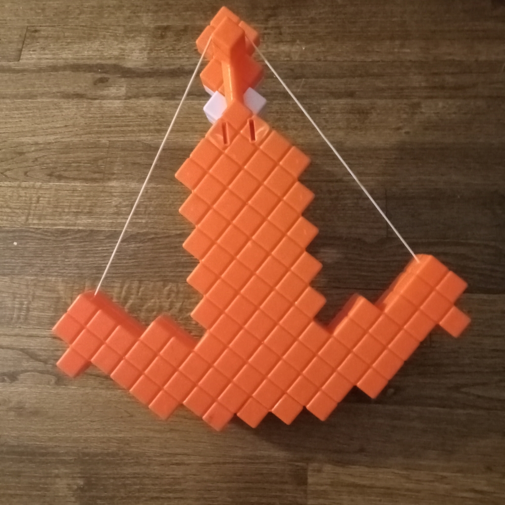 Orange Minecraft x NERF Pixel Gun(no bullet included)